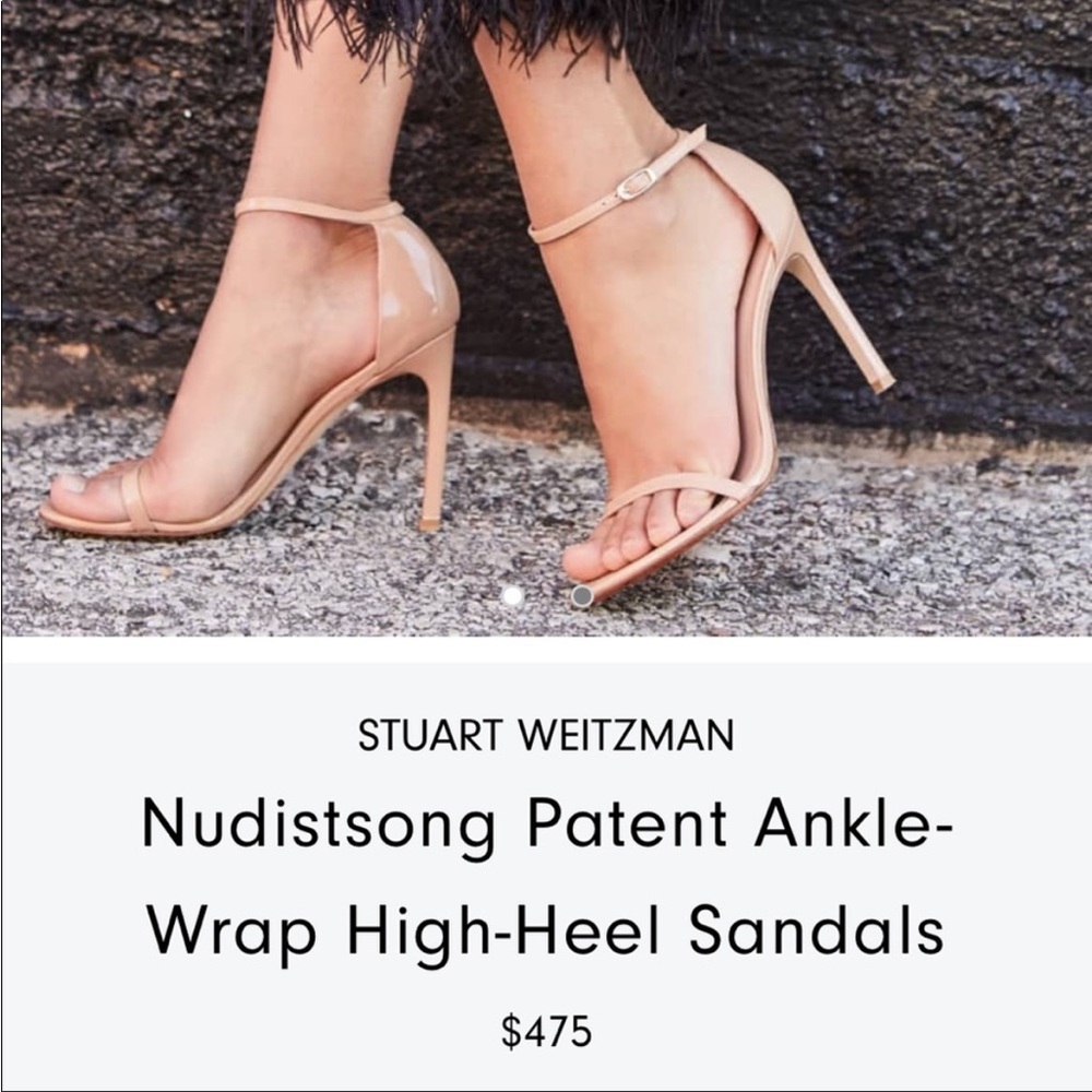 Stuart Weitzman - Nudistsong Nude
Patent Heel Stiletto Size 7